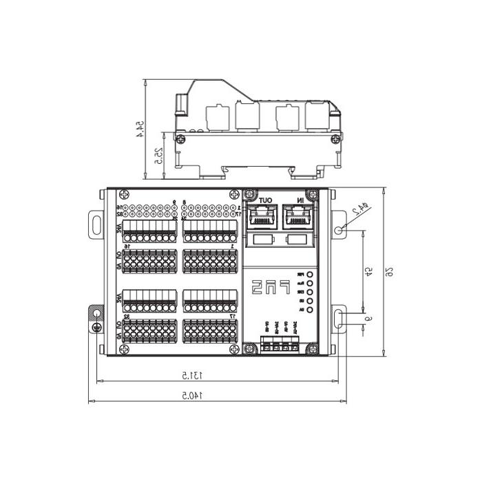 EtherCAT协议、32DI、NPN、端子式、RJ45网口、IP20远程模块、009E32